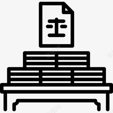 文件法官案件图标图标