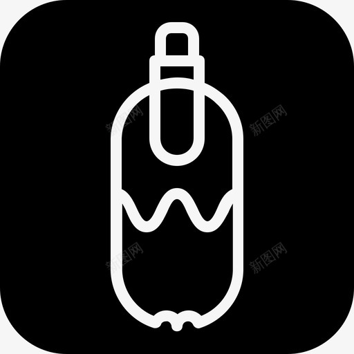 饮料瓶子纯净水图标svg_新图网 https://ixintu.com 瓶子 纯净水 饮料
