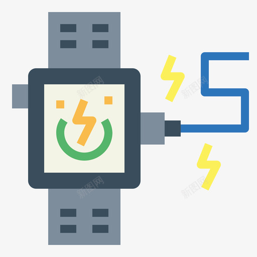 智能手表手表13扁平图标svg_新图网 https://ixintu.com 扁平 手表 智能