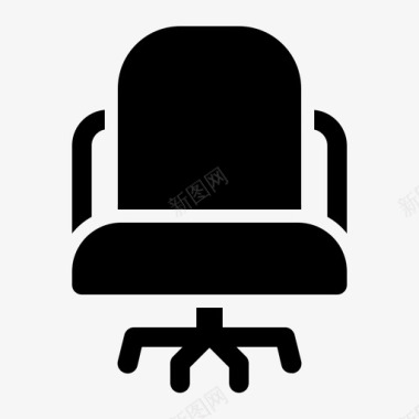 办公椅设备液压椅图标图标