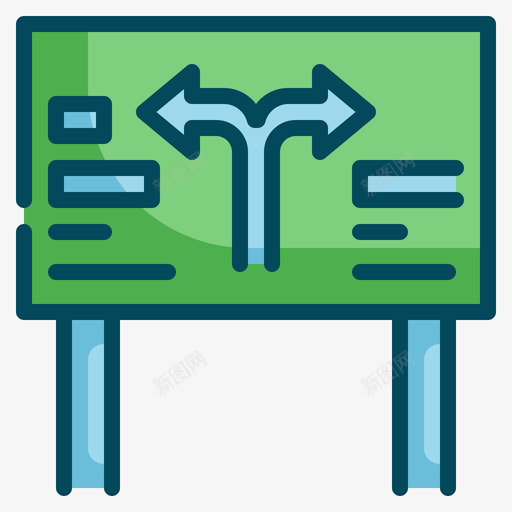 路标旅行243线形颜色图标svg_新图网 https://ixintu.com 旅行 线形 路标 颜色