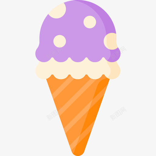 冰激凌甜点和糖果10份平的图标svg_新图网 https://ixintu.com 份平 冰激凌 甜点 糖果