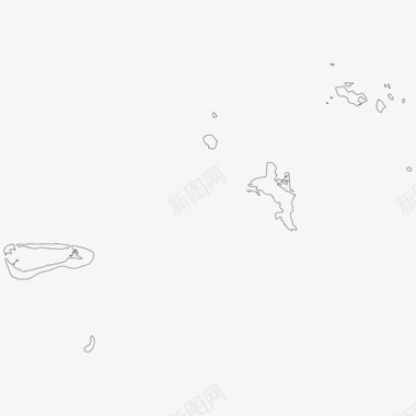 塞舌尔边界国家图标图标