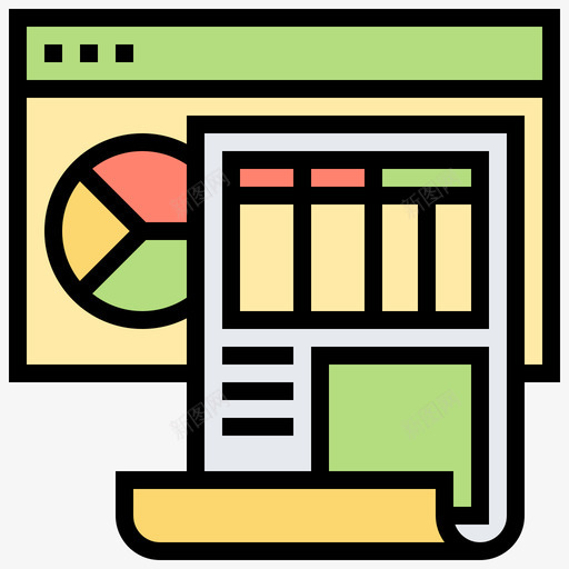 仪表板业务分析15线性颜色图标svg_新图网 https://ixintu.com 业务 仪表板 分析 线性 颜色