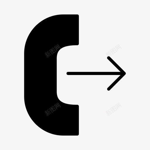 电话输出呼叫通信图标svg_新图网 https://ixintu.com 呼叫 图标 字形 工作 电话 联系人 输出 通信