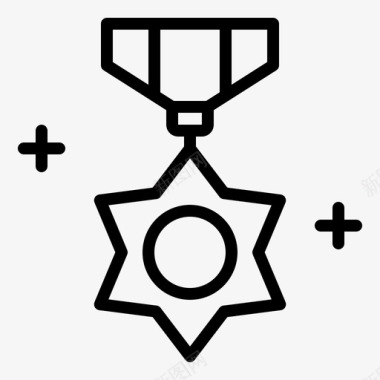 明星徽章赞赏荣誉图标图标