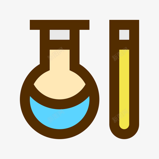 烧瓶81学校线性颜色图标svg_新图网 https://ixintu.com 学校 烧瓶 线性 颜色