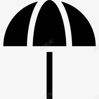 雨伞水上乐园10填充图标图标
