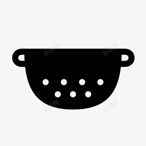 米排水器大米排水器滤器图标svg_新图网 https://ixintu.com 厨师 厨房 器具 图标 大米 平面 平面图 排水 滤器 筛子