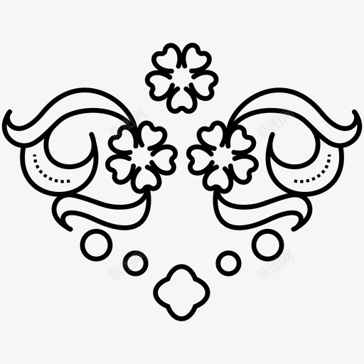 维多利亚风格花卉框架图标svg_新图网 https://ixintu.com 华丽 框架 维多利亚 花卉 装饰 装饰品 豪华 风格