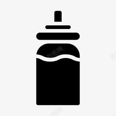 婴儿饮料奶瓶牛奶图标图标