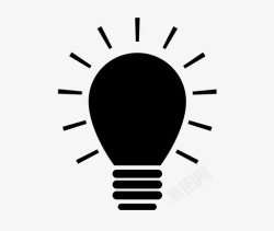 智慧灯光创新电力理念图标高清图片