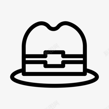 帽子男人旅游业图标图标