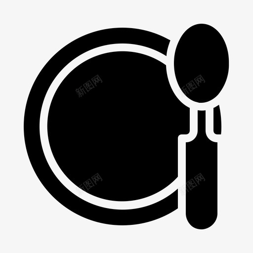 吃饭做饭用餐图标svg_新图网 https://ixintu.com 做饭 吃饭 用餐 盘子 餐馆