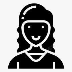 营销总监营销总监职业女性2glyph图标高清图片