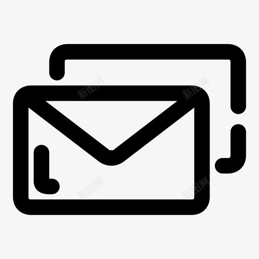 电子邮件聊天对话图标svg_新图网 https://ixintu.com 1个 信件 信封 对话 混合 电子邮件 空白 空白信封模版 粗体 聊天