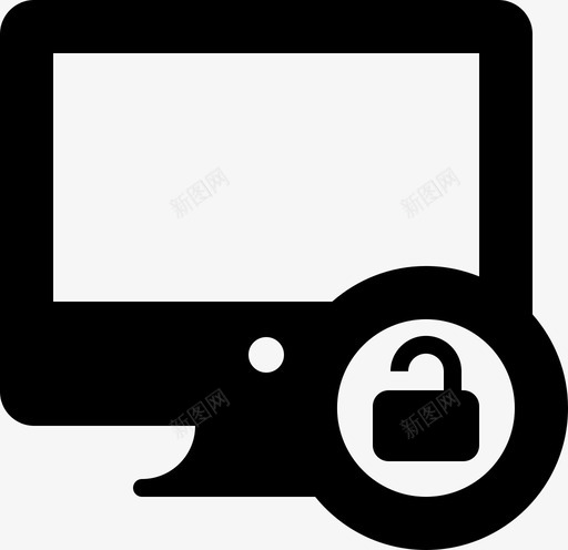 监视器解锁计算机解锁计算机图标svg_新图网 https://ixintu.com 媒体 标签 监视器 社交 解锁 计算机