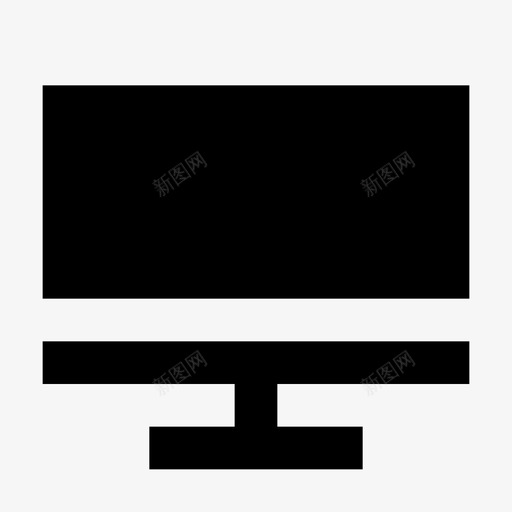 电视显示器屏幕图标svg_新图网 https://ixintu.com 固体 屏幕 显示器 流媒体 游戏 电视 设备