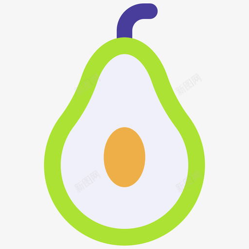 Avocado死亡日33Flat图标svg_新图网 https://ixintu.com Avocado Flat 死亡