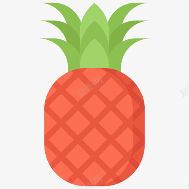 菠萝水果和蔬菜40平的图标图标