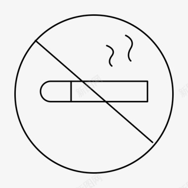 禁烟吸烟健康图标图标