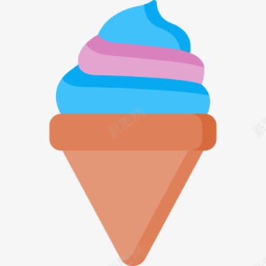 冰淇淋游乐园46公寓图标图标
