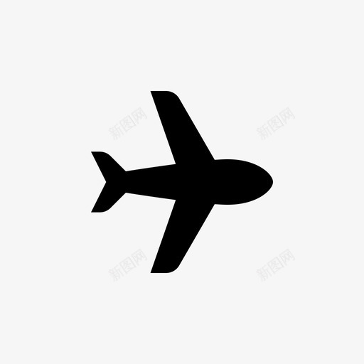 飞机喷气式飞机天空图标svg_新图网 https://ixintu.com ui-ux-solid 喷气式飞机 天空 迷你 飞机