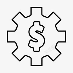 资金支出管理资金账单收入图标高清图片