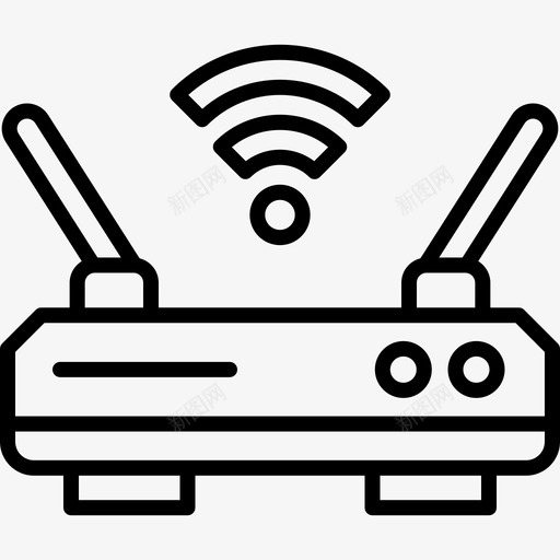 路由器黑客55线性图标svg_新图网 https://ixintu.com 线性 路由器 黑客