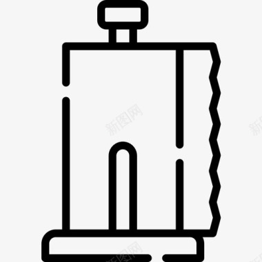纸巾野餐54直线型图标图标