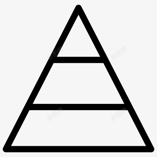 金字塔图表数据分析图标svg_新图网 https://ixintu.com 图表 数据分析 金字塔