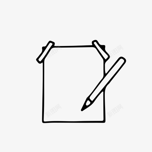 列一张单子做一张单子笔记图标svg_新图网 https://ixintu.com 一张 写作 单子 笔记 胶带 苍蝇 钢笔 铅笔