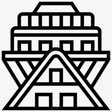 建筑建筑79线性图标图标