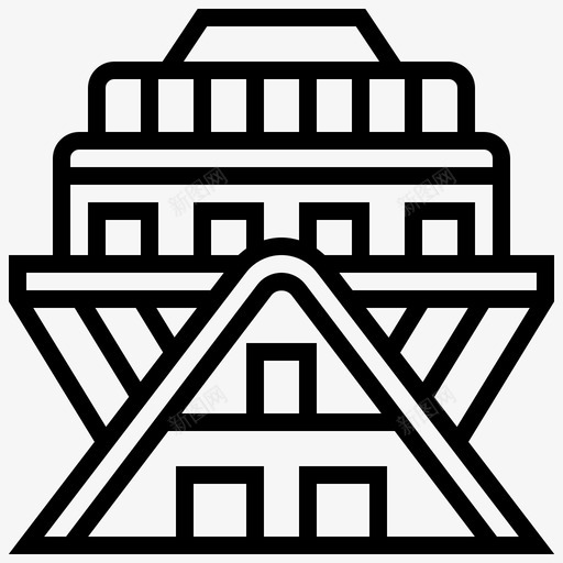 建筑建筑79线性图标svg_新图网 https://ixintu.com 建筑 线性