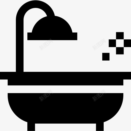 浴缸清洁80装满水图标svg_新图网 https://ixintu.com 浴缸 清洁 装满