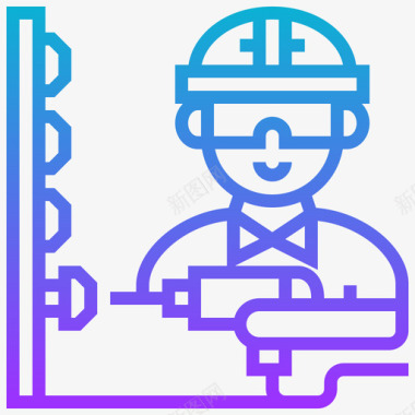 修理工建筑工人1坡度图标图标