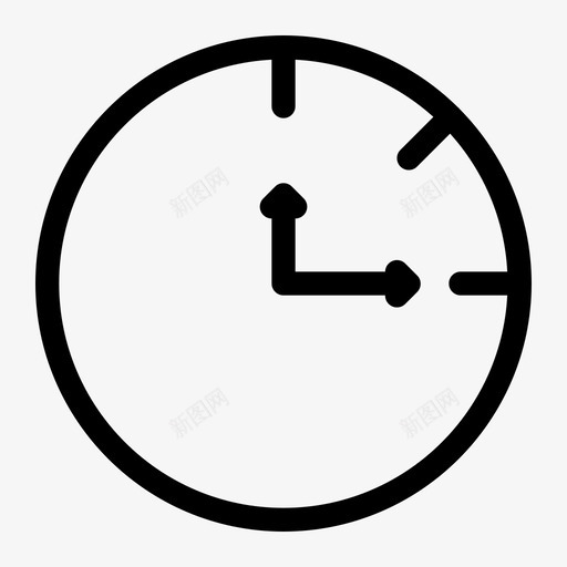 一刻钟时钟日期图标svg_新图网 https://ixintu.com 一刻钟 日期 时钟 时间 时间表