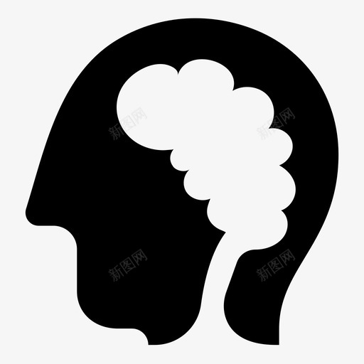 智慧大脑想法图标svg_新图网 https://ixintu.com 大脑 思考 想法 智慧 逻辑