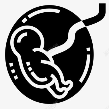 胎儿健康检查2字形图标图标