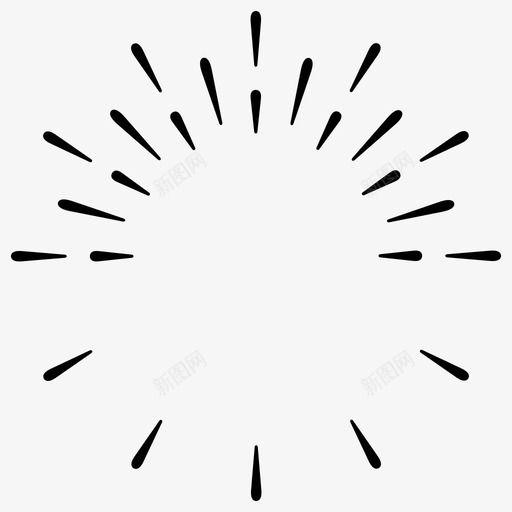 太阳爆发标志光线图标svg_新图网 https://ixintu.com 光线 太阳 日出 标志 爆发 阳光