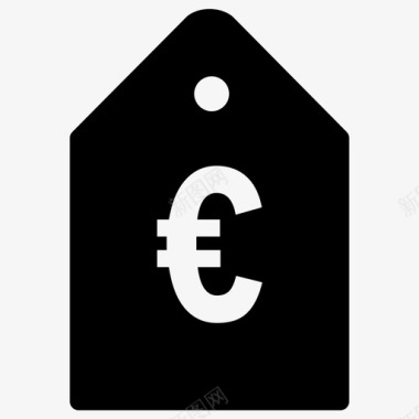 欧元标价促销图标图标