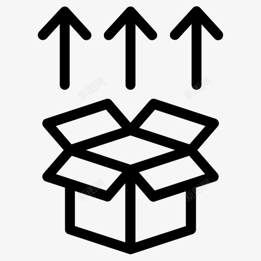 包装开箱运输图标svg_新图网 https://ixintu.com 包装 开箱 运输