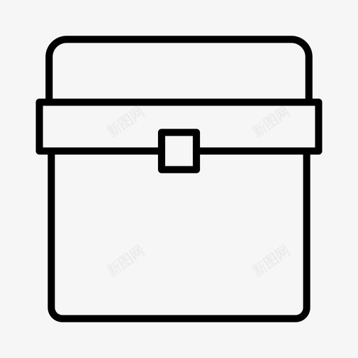 钓具盒钓鱼钓鱼盒图标svg_新图网 https://ixintu.com 娱乐 户外 爱好 钓具 钓鱼