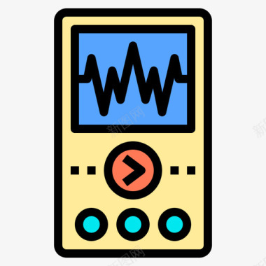 音乐播放器旅行工具2线性颜色图标图标