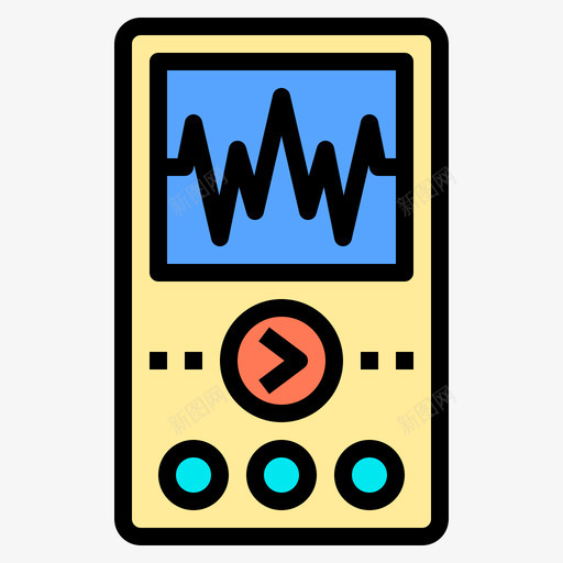 音乐播放器旅行工具2线性颜色图标svg_新图网 https://ixintu.com 工具 播放器 旅行 线性 音乐 颜色
