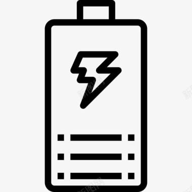电池电能5线性图标图标