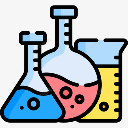 化学知识32线性颜色图标svg_新图网 https://ixintu.com 化学 知识 线性 颜色