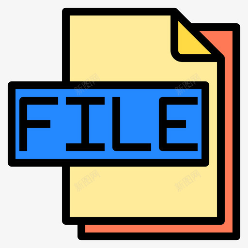 文件文件格式4线性颜色图标svg_新图网 https://ixintu.com 文件 格式 线性 颜色