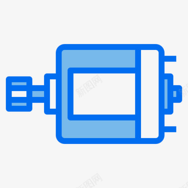电机电子元件4蓝色图标图标