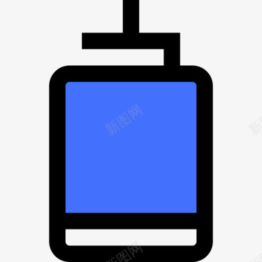 电机电子零件蓝色图标图标